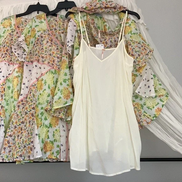 NWT Free People Wildflower Patchwork Mini Dress Medium - Picture 10 of 13